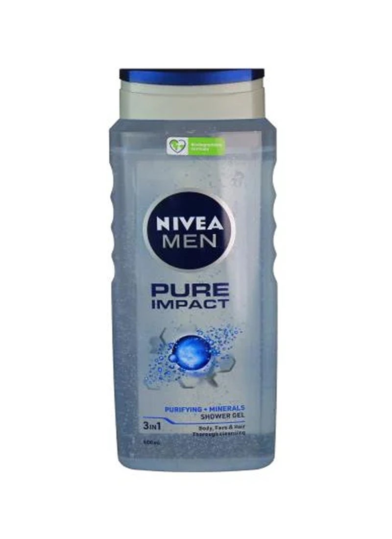 Nivea Pure Impact Shower Gel 500ml - Image 1
