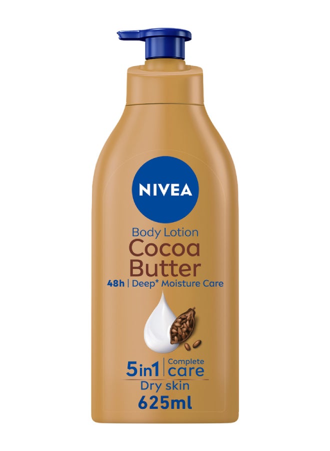 Cocoa Butter Body Lotion, Vitamin E, Dry Skin 625ml 