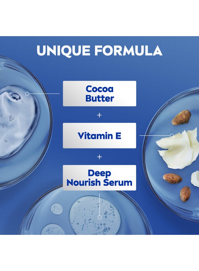 Nivea - Cocoa Nourish Body Lotion, Vitamin E, Dry Skin 625ml - Image 1