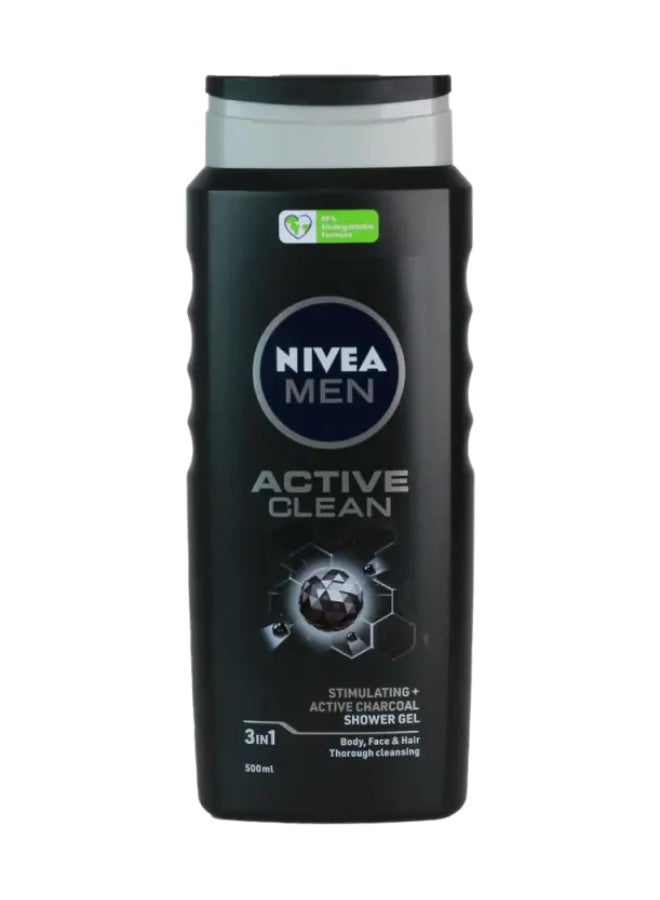 Nivea Acive Clean Shower Gel 500ml  - Image 1