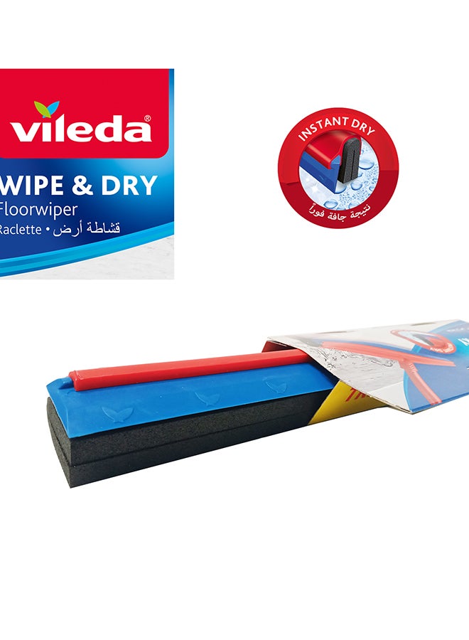 فيليدا ممسحة ارضيات وايب اند دراي عصا شفة ثلاثية، شفة مطاطية أحمر/أزرق 42x4x141سم - Image 3