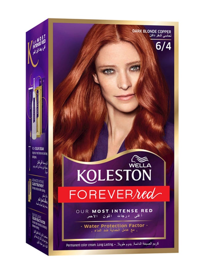 WELLA - Koleston Supreme Hair Color 6/4 Flaming Copper - Image 1