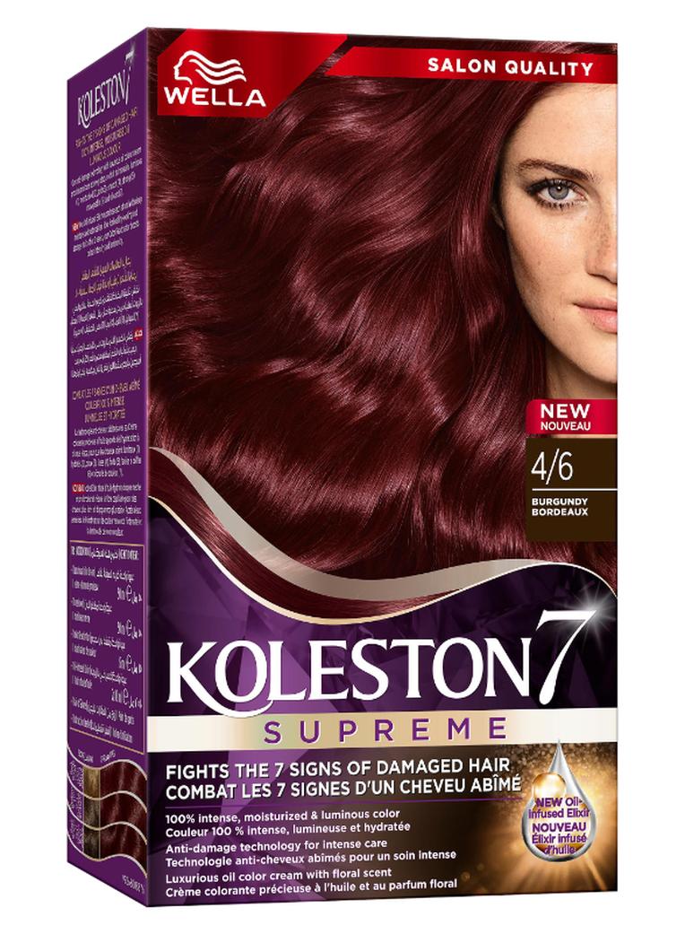 WELLA Koleston Supreme Hair Color 4/6 Burgundy - Image 1