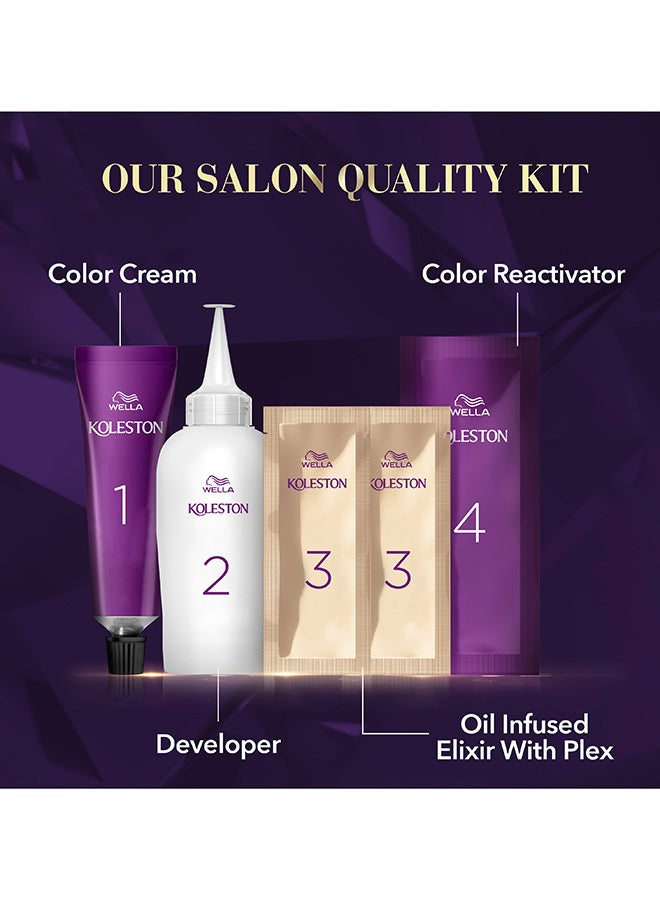 WELLA - Koleston Supreme Hair Color 77/44 Volcano Red - Image 1