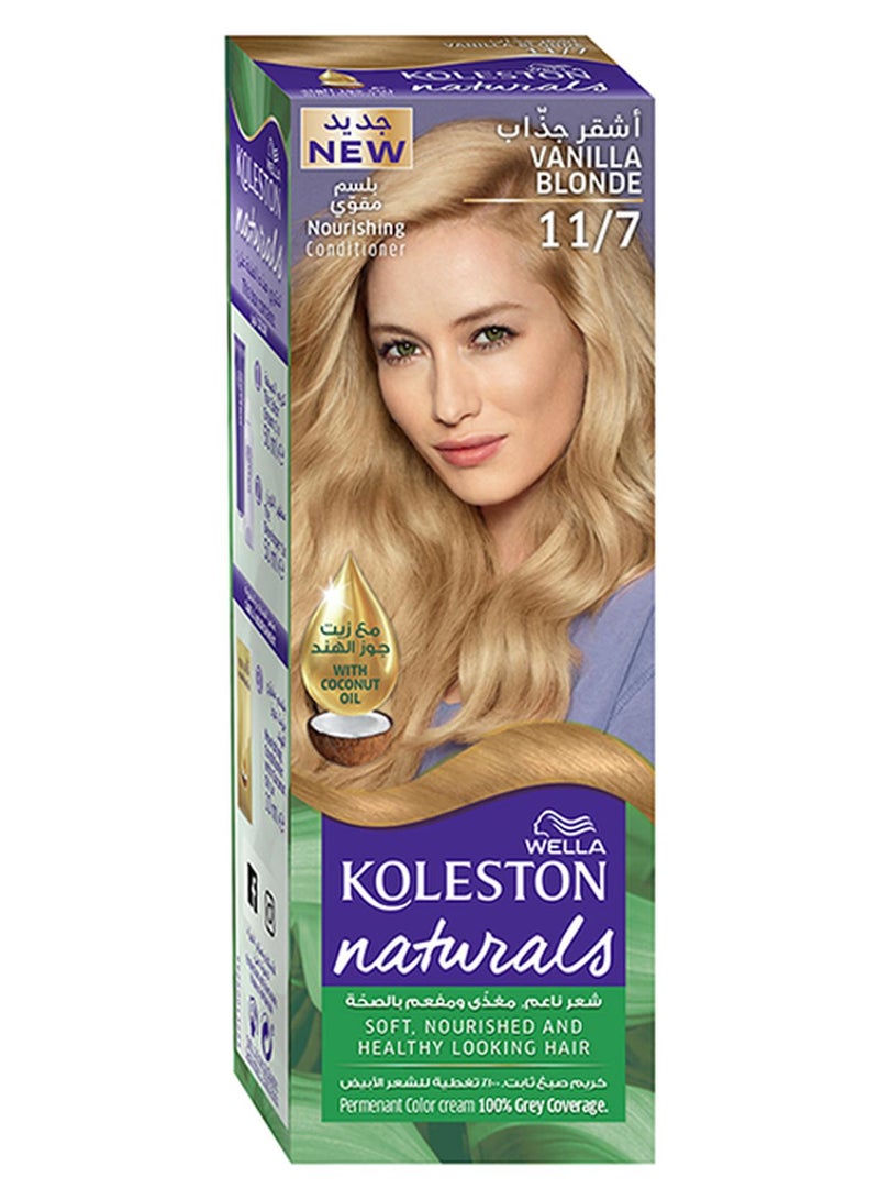 WELLA Koleston Naturals Hair Color 11/7 Vanilla Blonde - Image 1