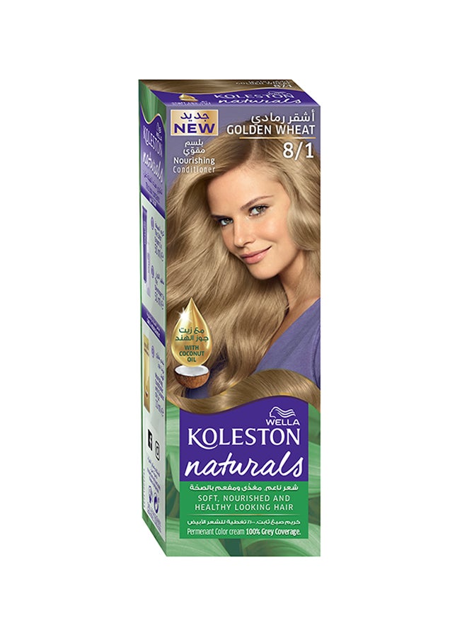 WELLA Koleston Naturals Hair Color 8/1 Golden Wheat - Image 1