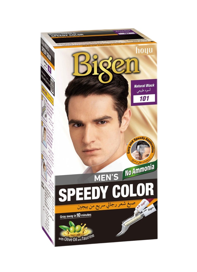 بايجن صبغ شعر رجالي سريع مع ملحقات أسود طبيعي 101