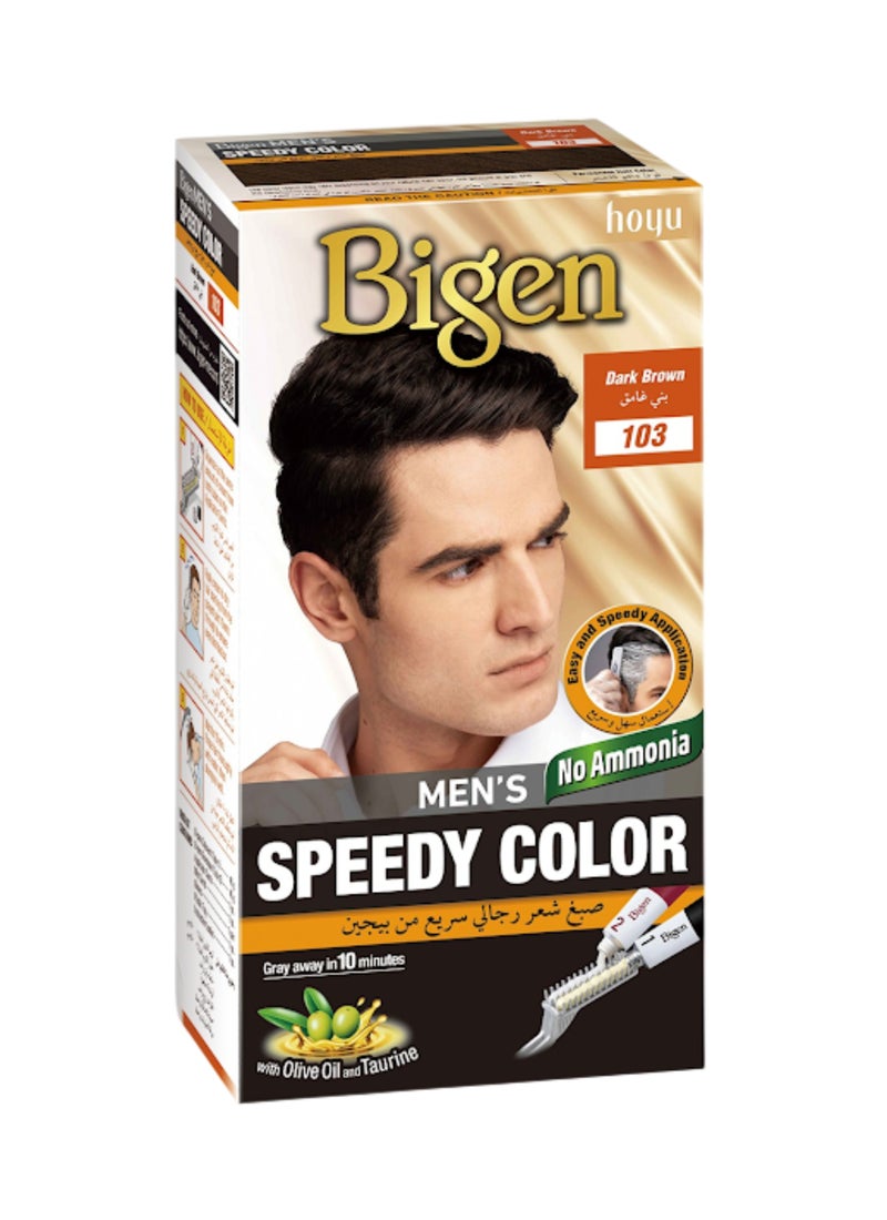 بايجن بلسم سريع ملون للشعر بني داكن 103 80جرام - Image 1