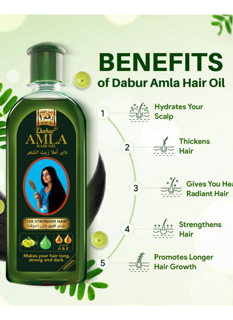 Dabur Amla Hair Oil 200ml - Image 3