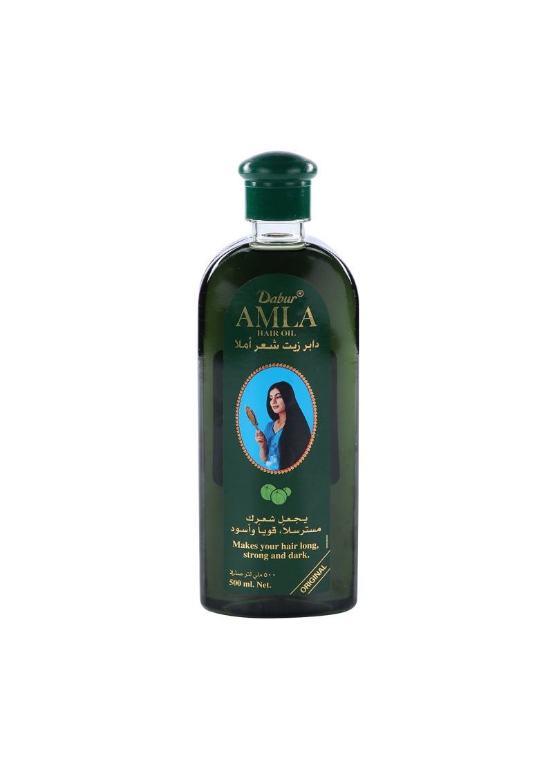 Dabur Amla Hair Oil Green - Image 1