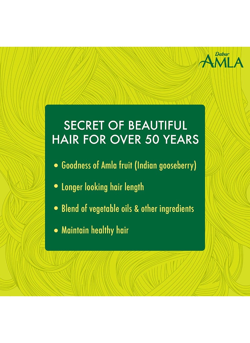 Dabur Amla Hair Oil Green - Image 5