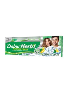 Dabur Herbal Mini And Lemon Gel Toothpaste, With Gift Multicolour 150grams  - Image 1