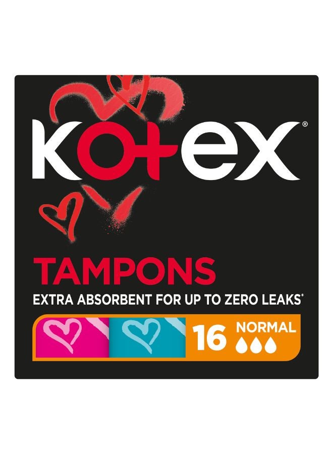 Kotex - Mini Normal Silky Cover 16 Tampons - Image 1