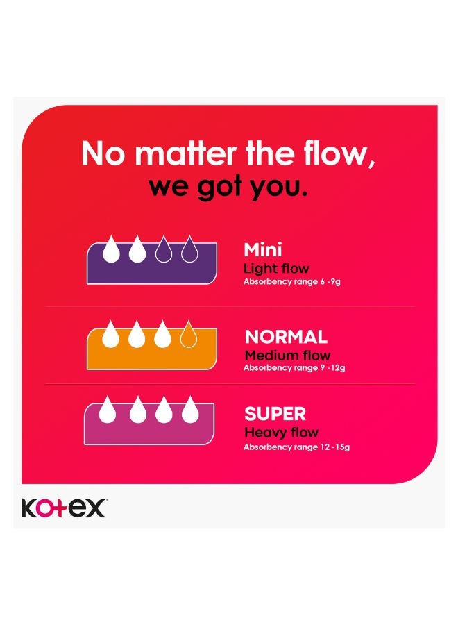Kotex - Mini Normal Silky Cover 16 Tampons - Image 1