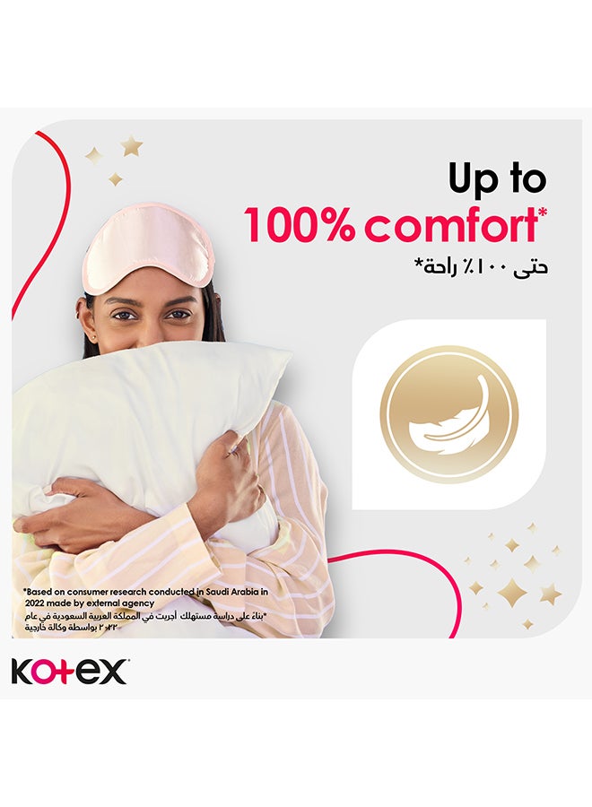 Maxi Night Time Feminine Pads, 16 Pads