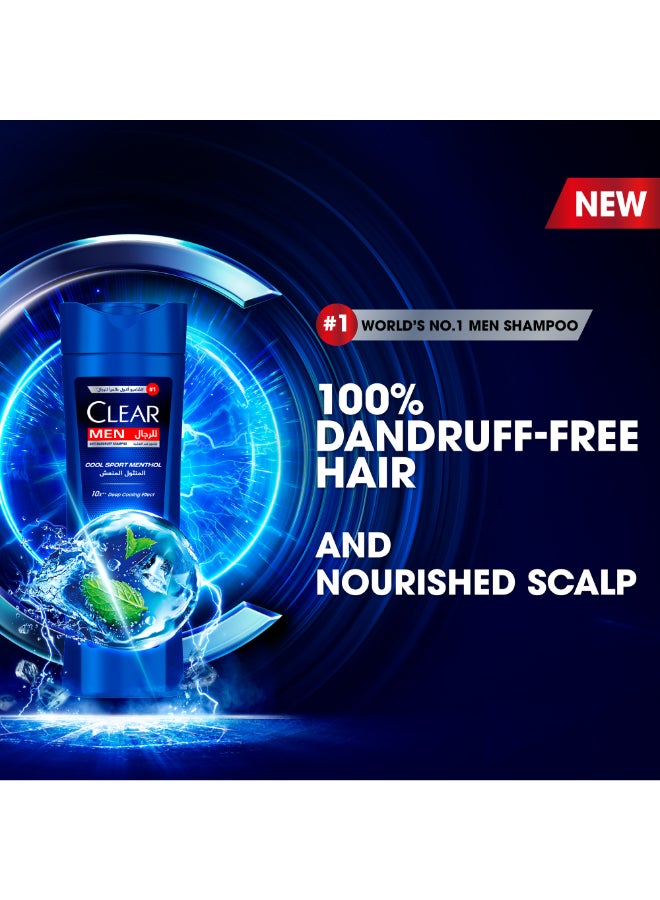 CLEAR - Shampoo For Men, Anti-Dandruff Shampoo, Cool Sport Menthol, 100% Dandruff-Free Hair  And Nourished Scalp 200ml - Image 1