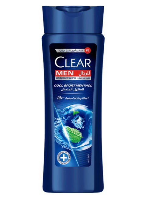 Shampoo For Men, Anti-Dandruff Shampoo, Cool Sport Menthol, 100% Dandruff-Free Hair  And Nourished Scalp 200ml