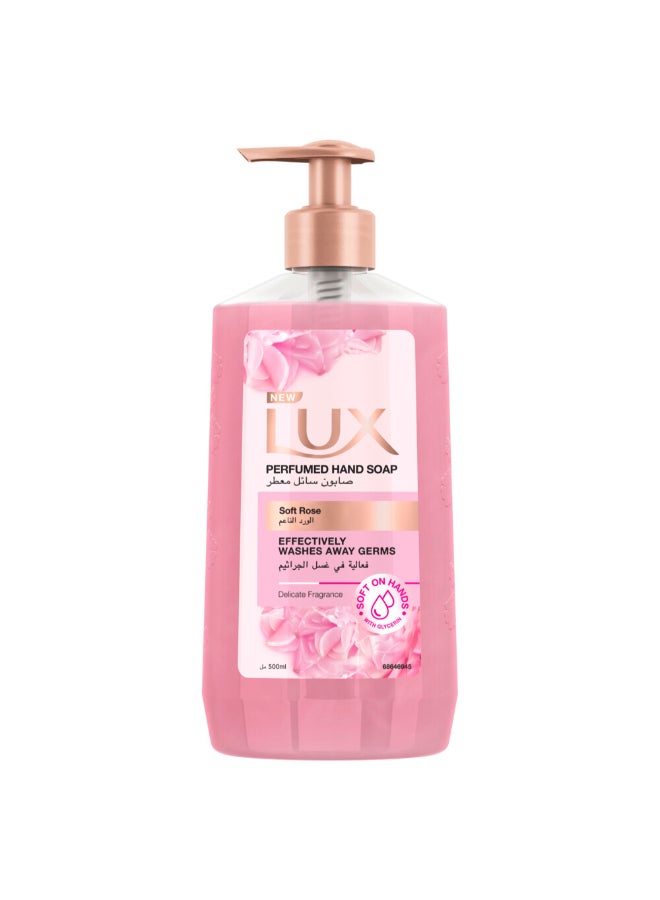 Lux Perfumed Liquid Hand Wash Soft Rose 500ml  - Image 1