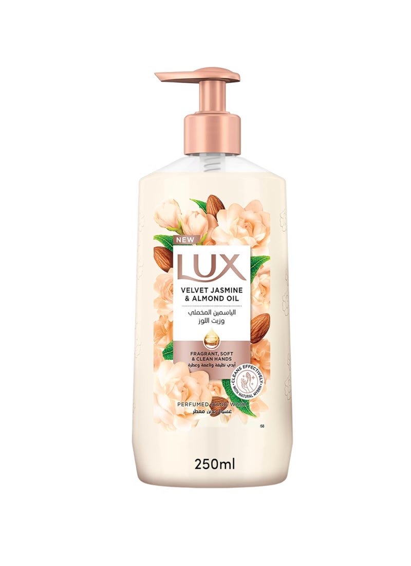 لوكس غسول يدين سائل الياسمين المخملي مضاد للبكتيريا غني بالغليسيرين لجميع أنواع البشرة سعة 250 مل - Image 1