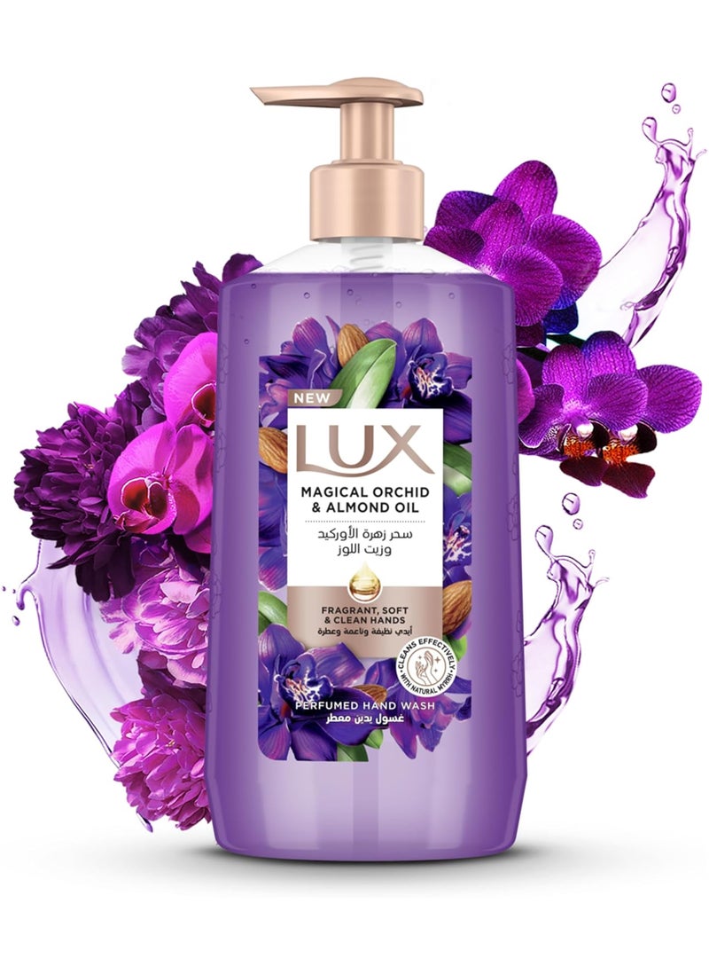 Lux Perfumed Liquid Hand Wash Magical Orchid With Almond Oil And Glycerin For Fragrant Soft And Clean Hands  - Image 1