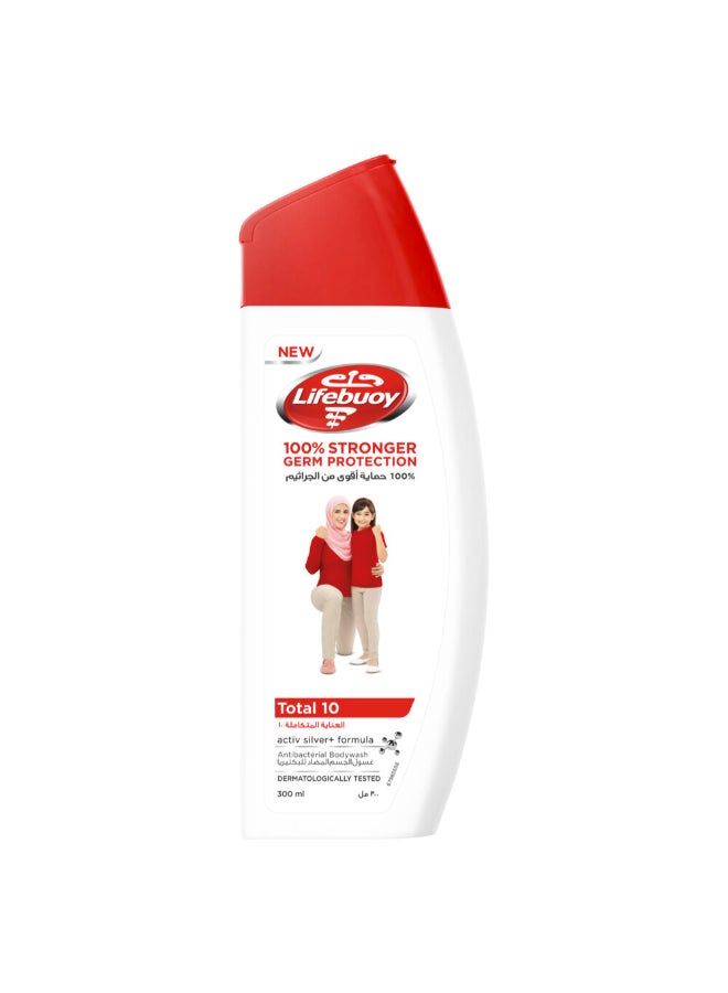Lifebuoy Antibacterial Body Wash Total 10 Multicolour 300ml  - Image 1