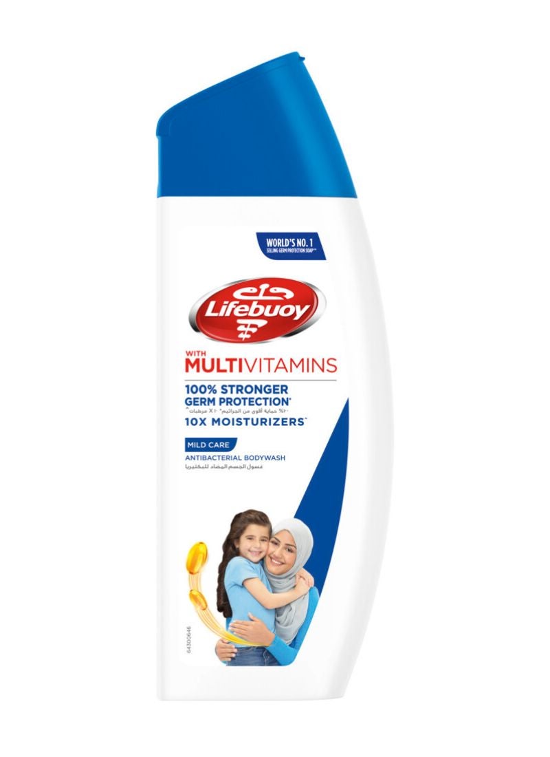 Lifebuoy Anti-Bacterial Mild Care Shower Gel With Loofah 300ml  - Image 1