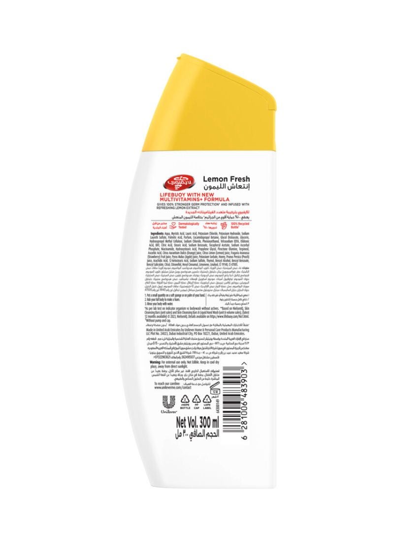 Lifebuoy Anti Bacterial Lemon Fresh Body Wash 300ml  - Image 2