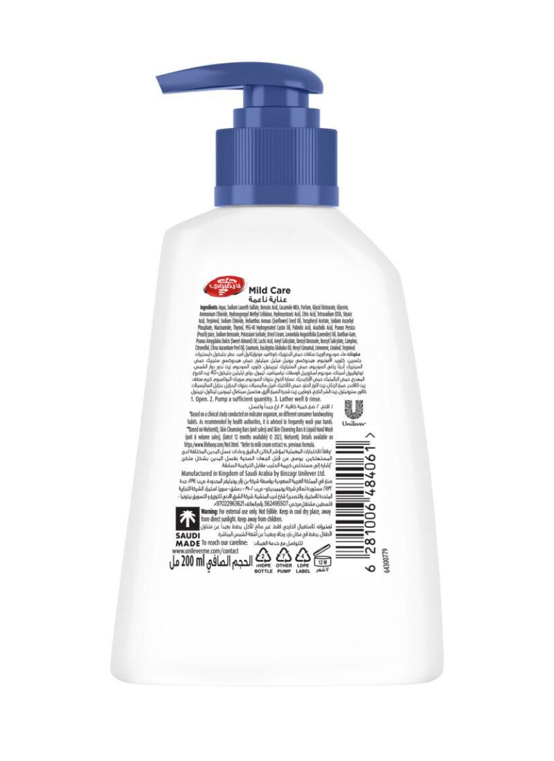 Lifebuoy Antibacterial Hand Wash Mild Care 200ml  - Image 2
