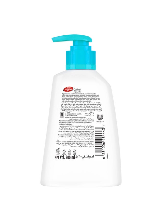 Antibacterial Hand Wash Cool Fresh 200ml - pnsku/N13346162A/45/_/1715844167/f58f8506-5819-471f-a3e1-58d87494c4cc