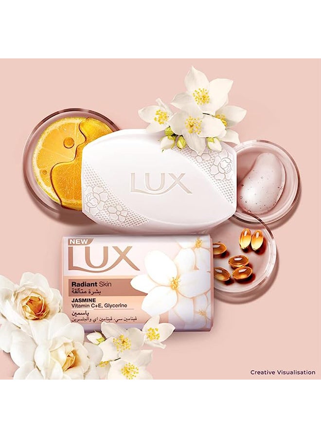 Lux - Bar Soap For Radiant Skin, Jasmine, With Vitamin C, E, And Glycerine orange 75grams - Image 1