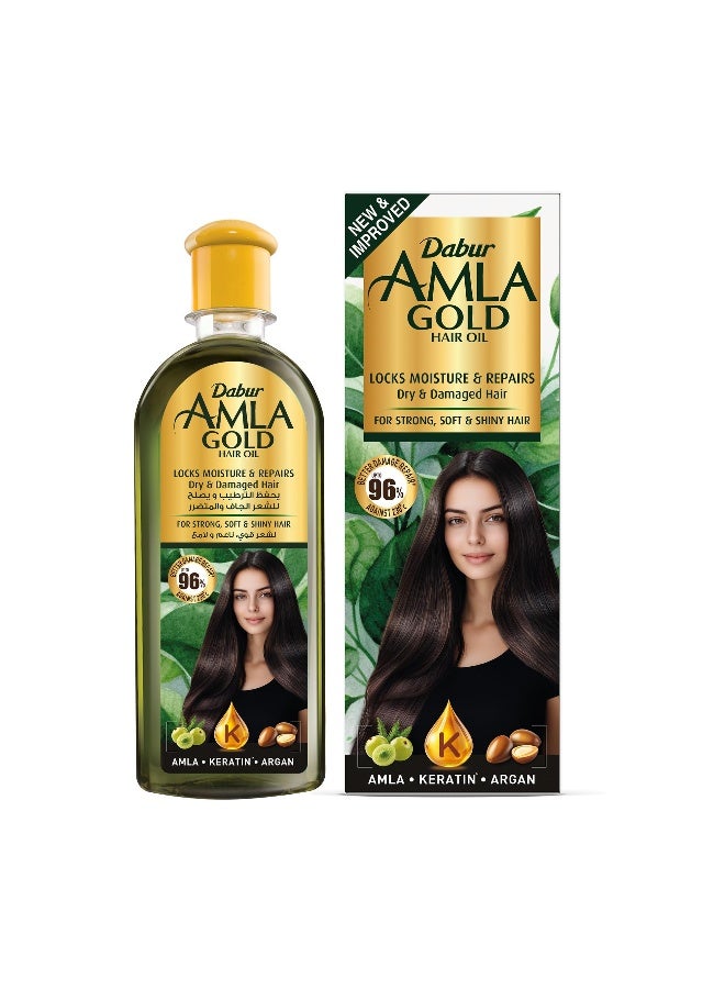 دابر زيت أملا الذهبي للشعر الجاف والتالف غني بالأملا واللوز والحناء 200ملليلتر - Image 1
