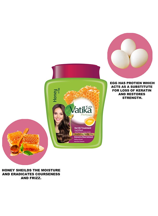 Vatika Naturals Intensive Nourishment Hammam Zaith Hot Oil Treatment Infused With Honey And Egg For Deep Hydration And Moisturization 1kg  - Image 5