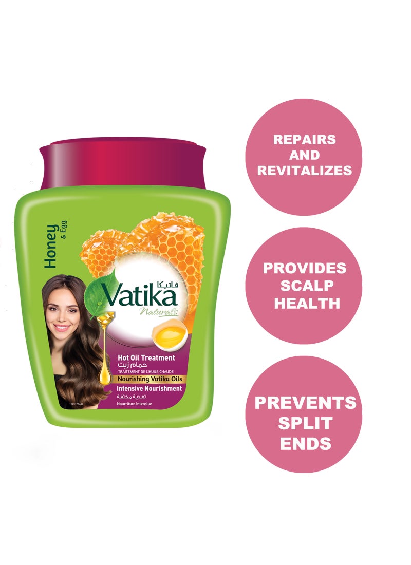 Vatika Naturals Intensive Nourishment Hammam Zaith Hot Oil Treatment Hair Mask Infused With Honey And Egg 1kg - Image 4