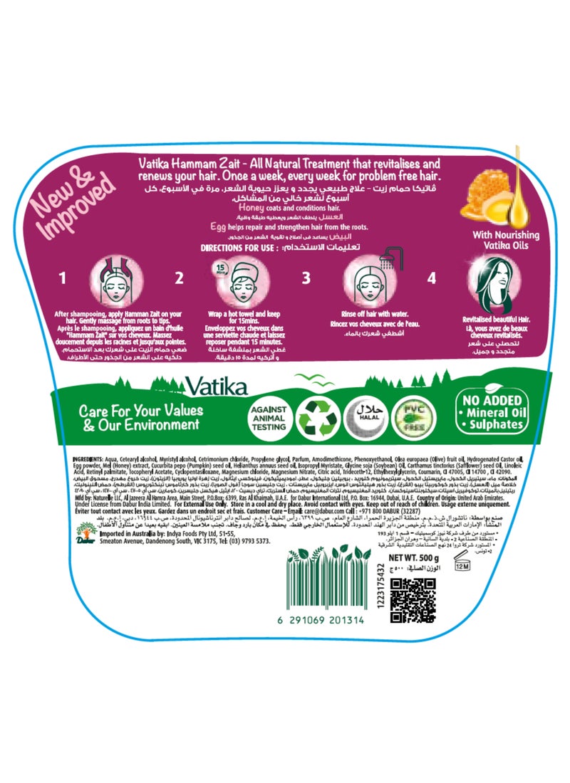 Dabur Egg And Honey Hot Oil For Intense Hair Nourishment 500grams - Image 2