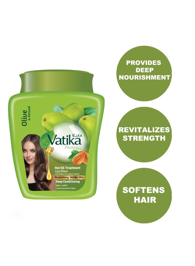 Dabur Deep Conditioning Hammam Zaith Enriched With Olive And Almond 500grams  - Image 4