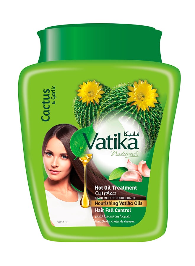 Vatika Naturals - Hair Fall Control Hammam Zaith Hot Oil Treatment Cream With Extracts Of Cactus And Garlic 500grams - Image 1