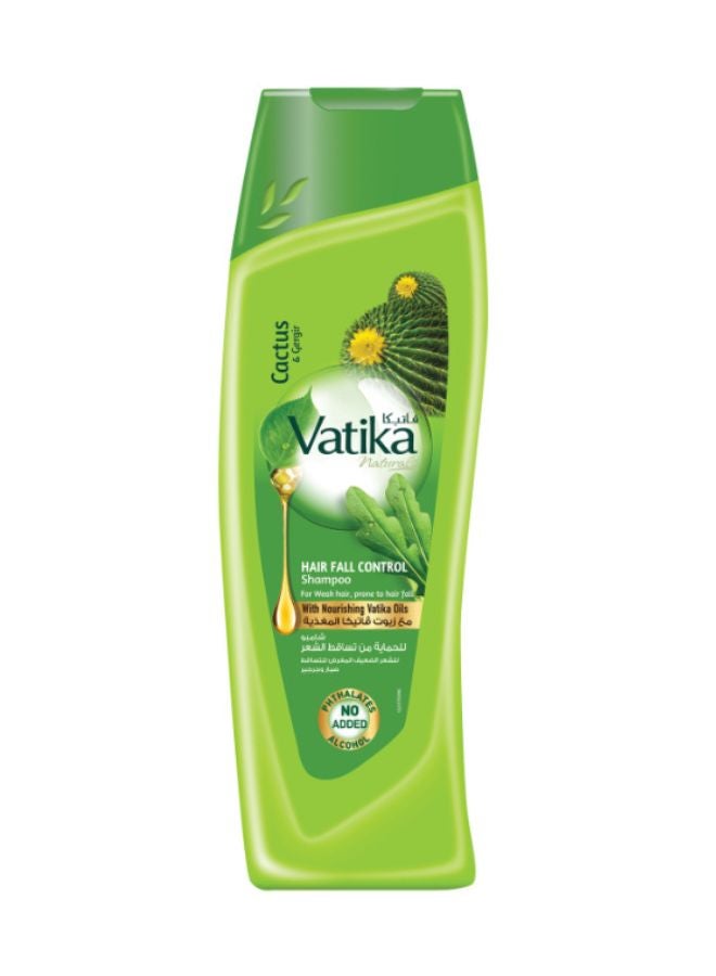Vatika Naturals Hair Fall Control Shampoo Enriched With Cactus And Gergir For Weak Hair 400ml  - Image 1