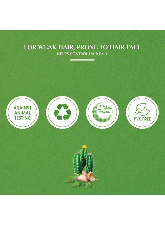 Vatika Naturals Hair Fall Control Shampoo Enriched With Cactus And Gergir For Weak Hair 400ml  - Image 4