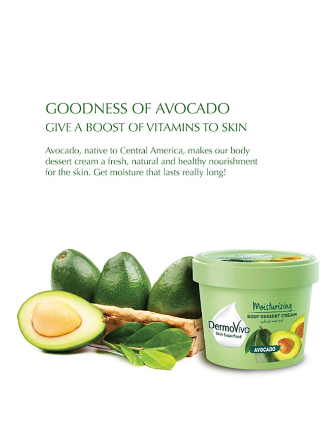 DermoViva Moisturizing Body Dessert Cream Avocado 70ml  - Image 2