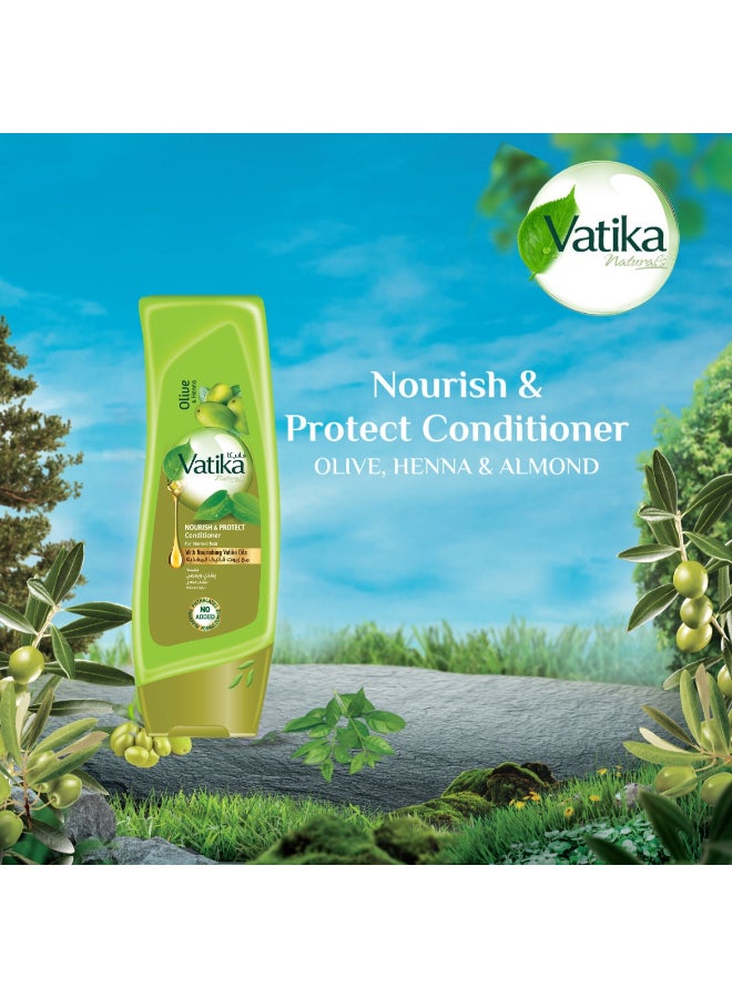 Dabur - Nourish And Protect Conditioner Enriched With Olive And Henna For Normal Hair 400ml - Image 1