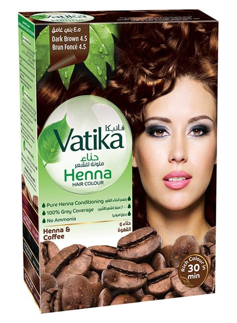 Henna Hair Colour 4.5 Dark Brown 60grams