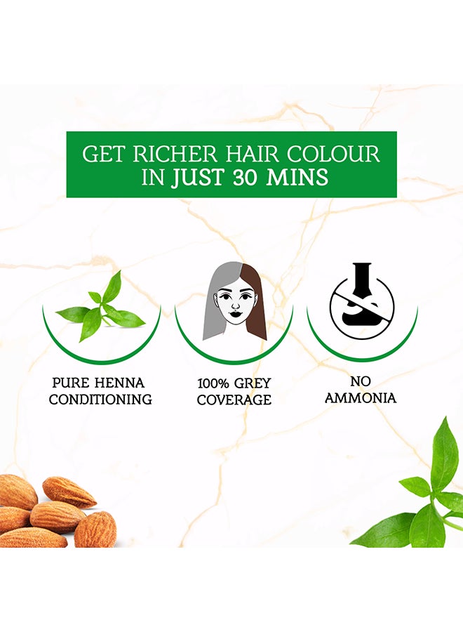 Dabur Henna Hair Colour 100% Grey Coverage No Ammonia Brown 60grams  - Image 4