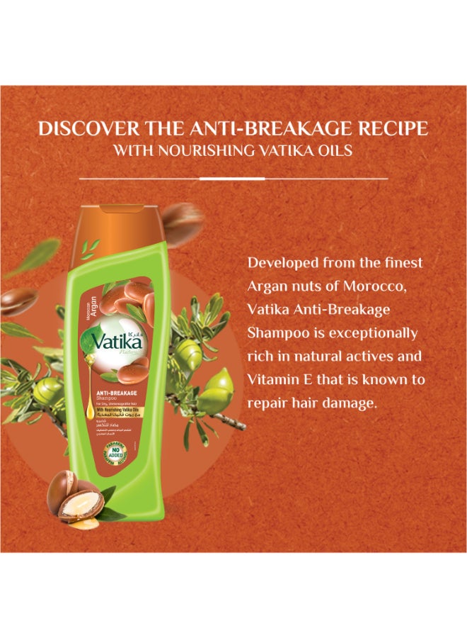Dabur - Moroccan Argan Antibreakage Shampoo Moisture Soft For Dry Unmanageable Hair 400ml - Image 1