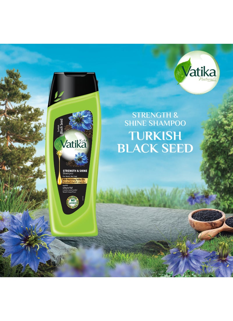 دابر شامبو لقوة الشعر ولمعانه بالحبة السوداء التركية مناسب للشعر الضعيف والباهت 400ملليلتر - Image 3