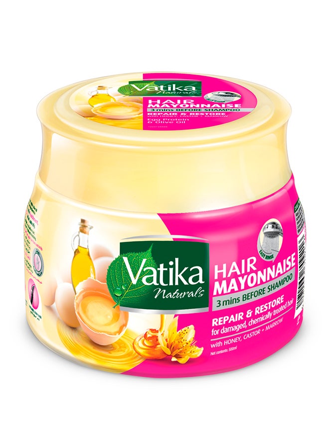 Vatika Naturals - Repair And Restore Hair Mayonnaise With Honey Castor And Marrow For Damaged Hair 500ml - Image 1
