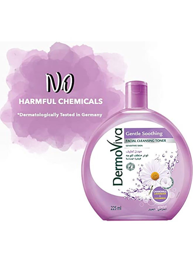 DermoViva Gentle Soothing Facial Cleansing Toner 225ml  - Image 4