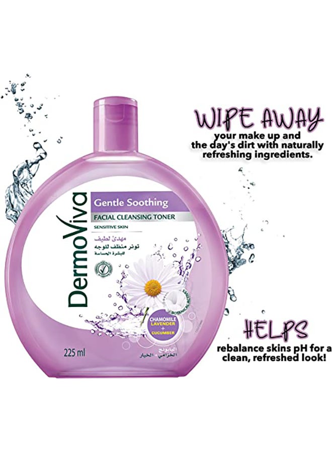 DermoViva Gentle Soothing Facial Cleansing Toner 225ml  - Image 2