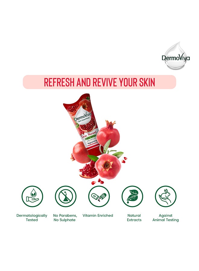 DermoViva Skin Revival Pomegranate Face Wash 150ml  - Image 5