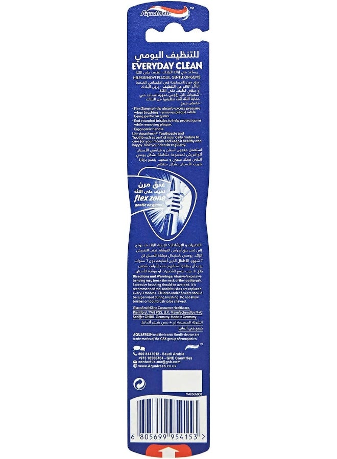 Aquafresh - Everyday Clean Toothbrush Multicolor Medium - Image 1