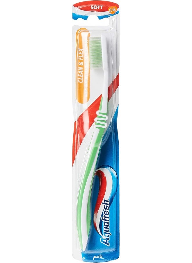 Aquafresh - Soft Clean And Flex Toothbrush Multicolor - Image 1